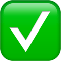 [Emoji] Green tick
