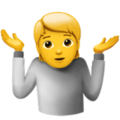 [Emoji] Person shrugging