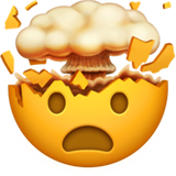 Image of an exploding head emoji